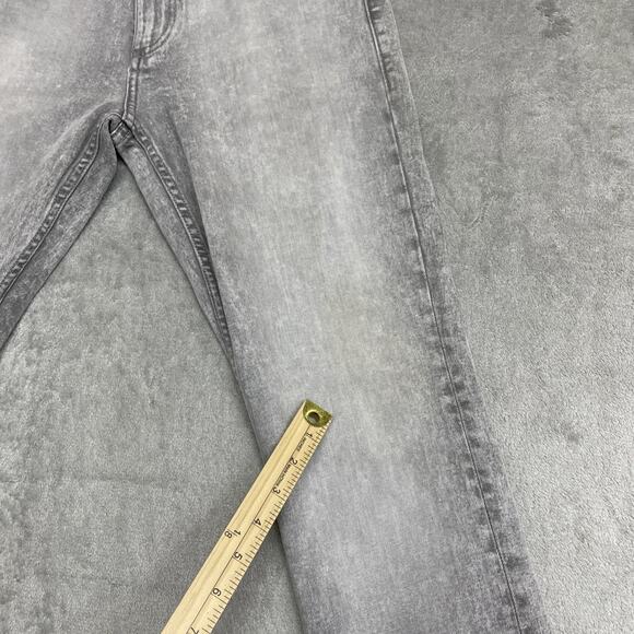 Calvin Klein Mens Jeans 30x32 Slim Fit Gray Stain Grunge Raw Hem - Picture 4 of 10